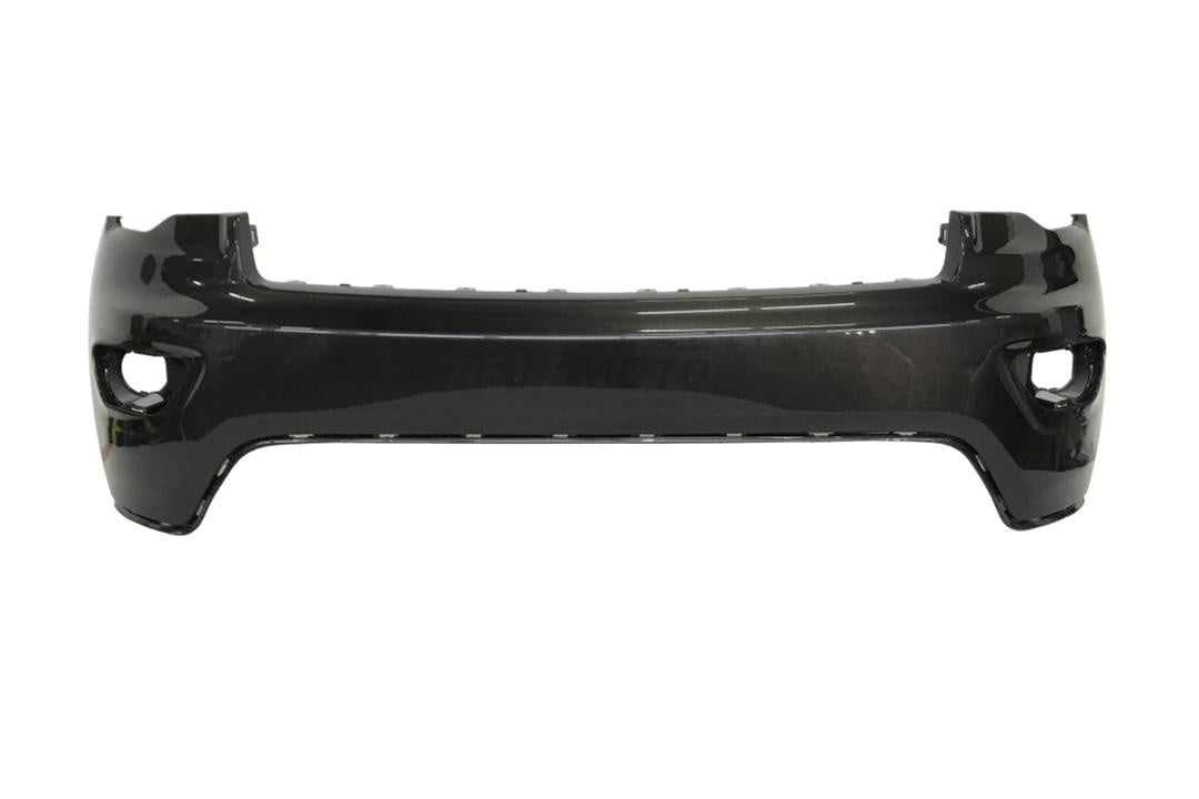 2017-2021 Jeep Grand Cherokee Front Bumper Painted (WITHOUT: Park Assist Sensor Holes)_WITHOUT: Park Assist Sensor Holes, Head Light Washer Holes_Granite_Crystal_Metallic_PAU_ 6EB83TZZAA_ CH1014129