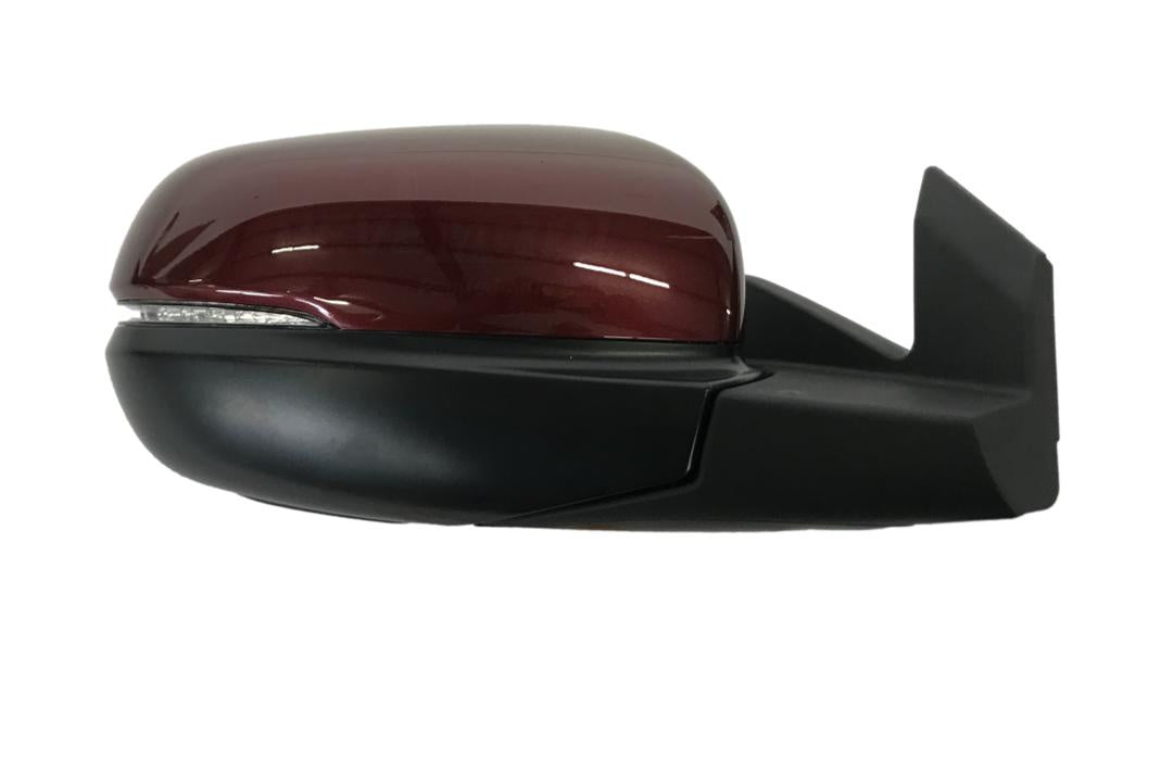 2019-2022 Honda Pilot Side View Mirror Painted (Right; Passenger-Side)_EX-L Models | WITH: Power, Heat, Turn Signal Light, Memory | WITHOUT: Auto-Dimming (Painted Upper Cover, Unpainted Base)_Deep_Scarlet_Pearl_R561P_76200TG7A71ZE_ HO1321335