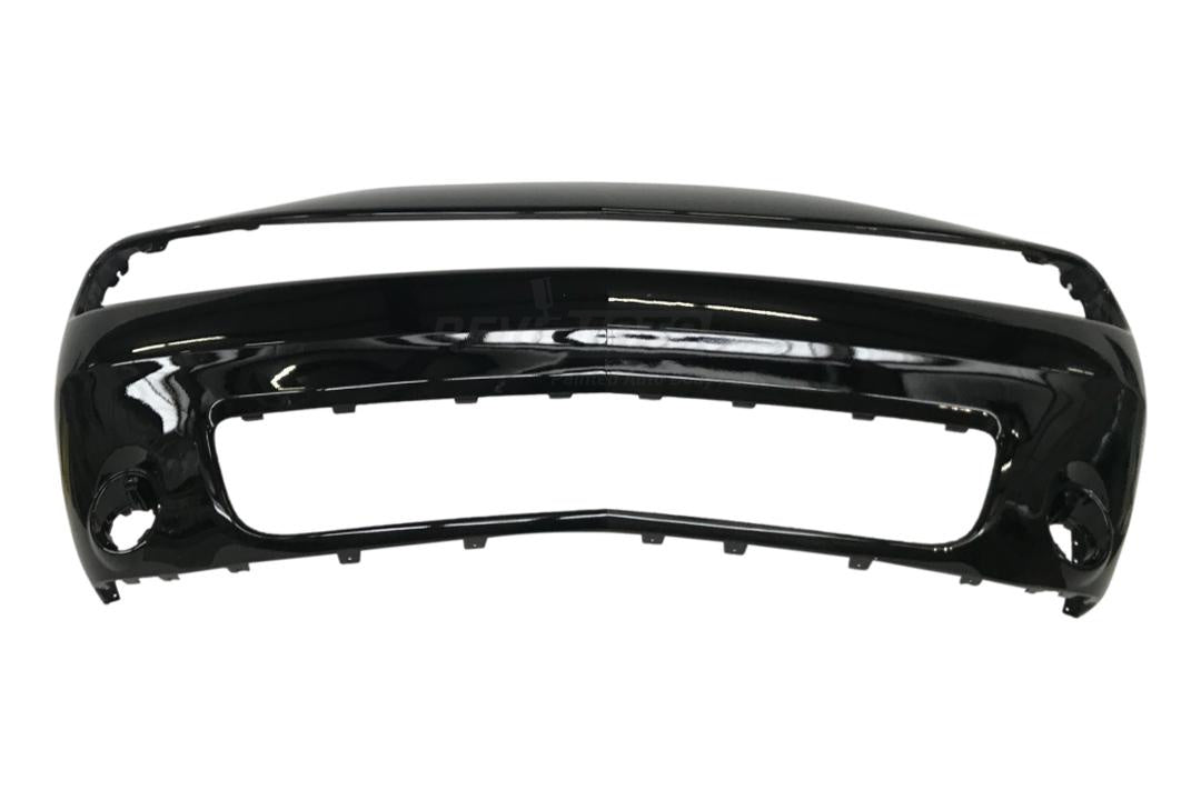 2015-2022 Dodge Challenger Front Bumper Painted (WITHOUT- Hell Cat) Black (PX8) 68258730AB CH1000A20
