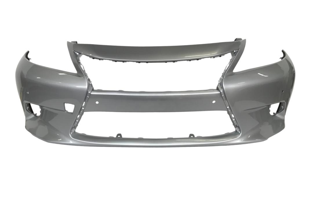 2013-2015 Lexus ES300H Front Bumper Painted_PlatinumSilverMetallic_1J4_WITH: Park Assist Sensor Holes_ 521193T912_ LX1000242