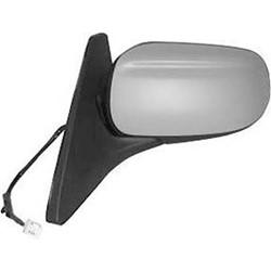 1993-2003 Mazda Protege Mirror (Driver Side); Power Remote; Non-Heated; w/ Smooth Cap; Black/PTM; w/ 2 Speakers; MA1320131; BJ0J69180E92