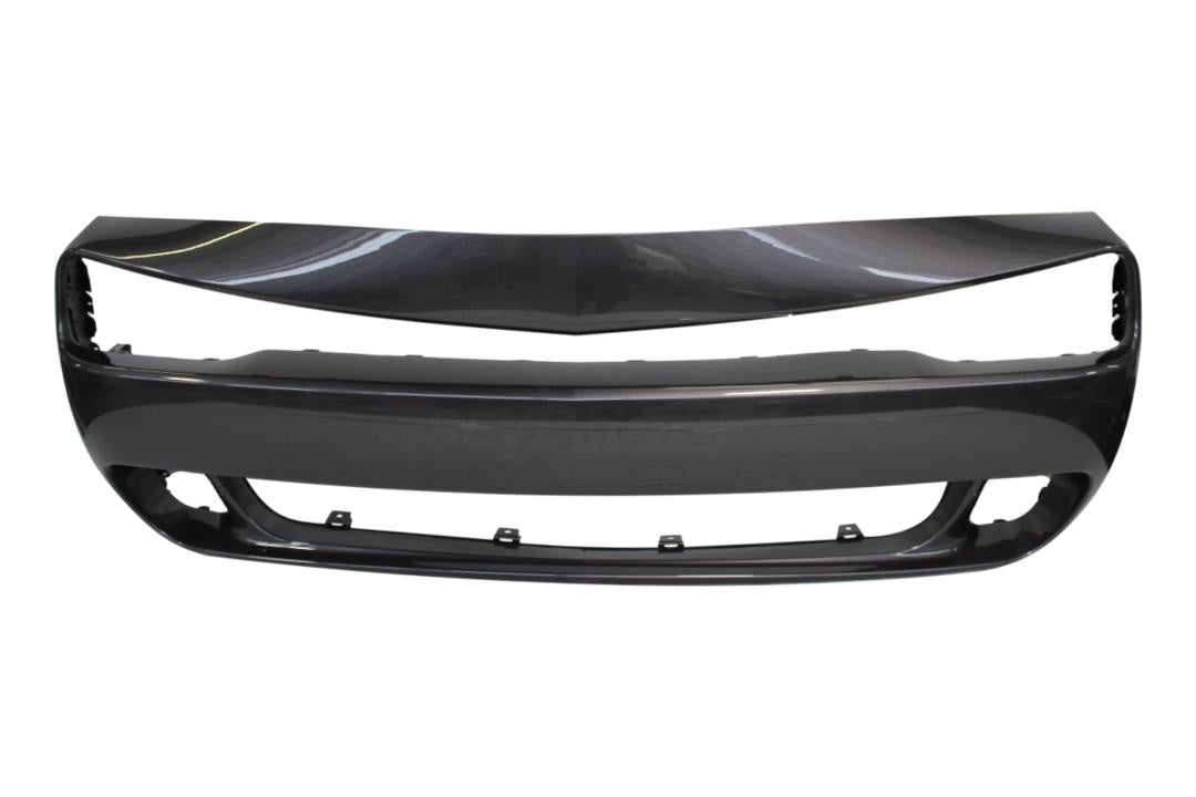 2015-2022 Dodge Challenger Front Bumper Painted (WITH- Hell Cat) Granite Crystal Metallic (PAU)68258731AC CH1000A25