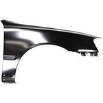 2000-2002 Hyundai Accent Passenger Side Front Fender (Hatchback; w-Rocker Panel Mldg Holes) HY1241127