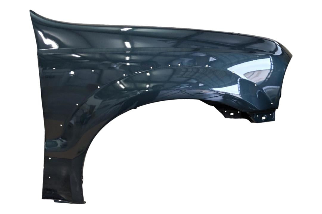 2000-2004 Ford F550 Passenger Side Fender Painted Dark Green Satin Metallic (FU); F81Z16005AA FO1241208 