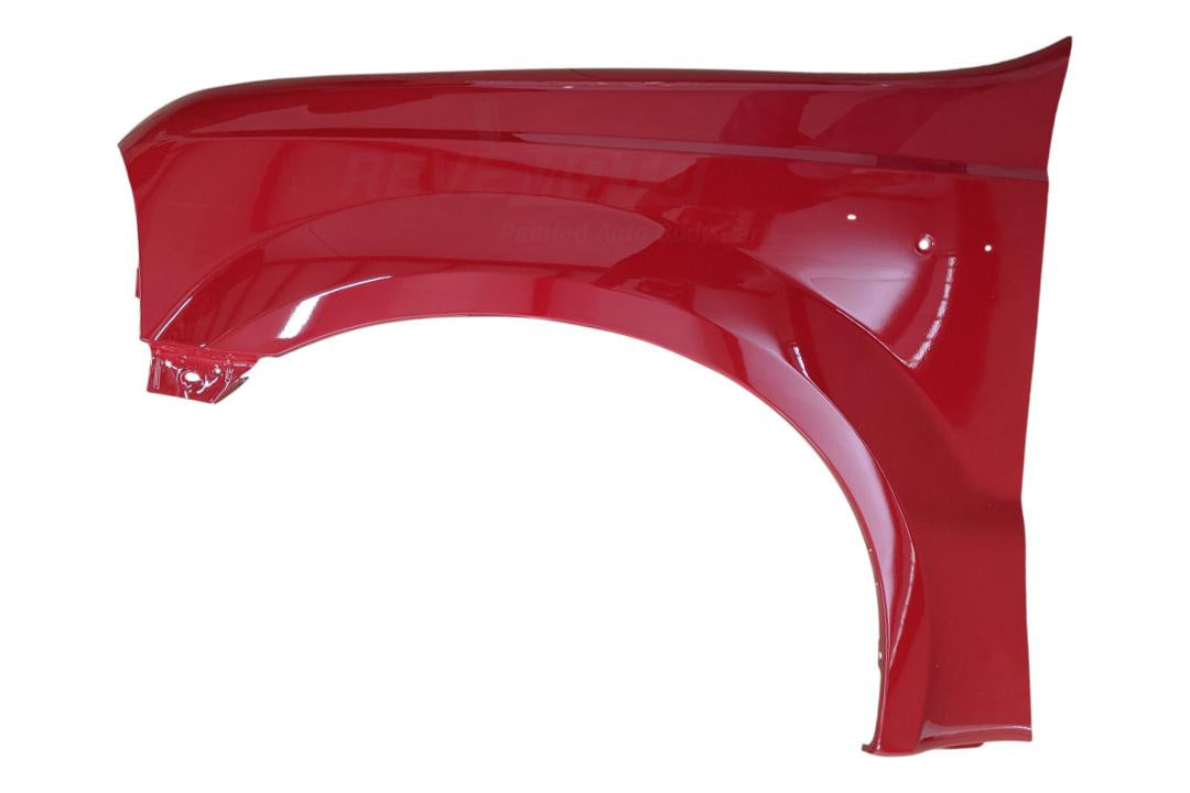 2000-2007 Ford F350 Fender Painted (Left; Driver-Side) Vermilion (F1) F81Z16006AA FO1240208