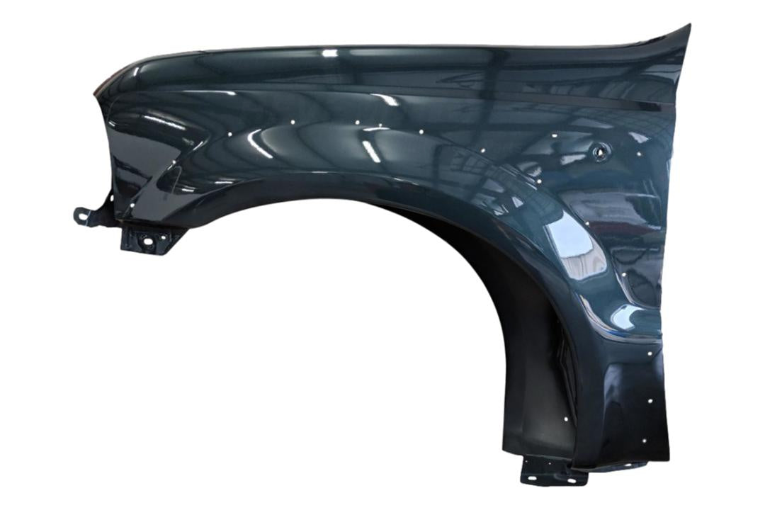 2000-2007 Ford F250 Fender Painted Dark Green Satin Metallic (FU); F81Z16006AA FO1240208