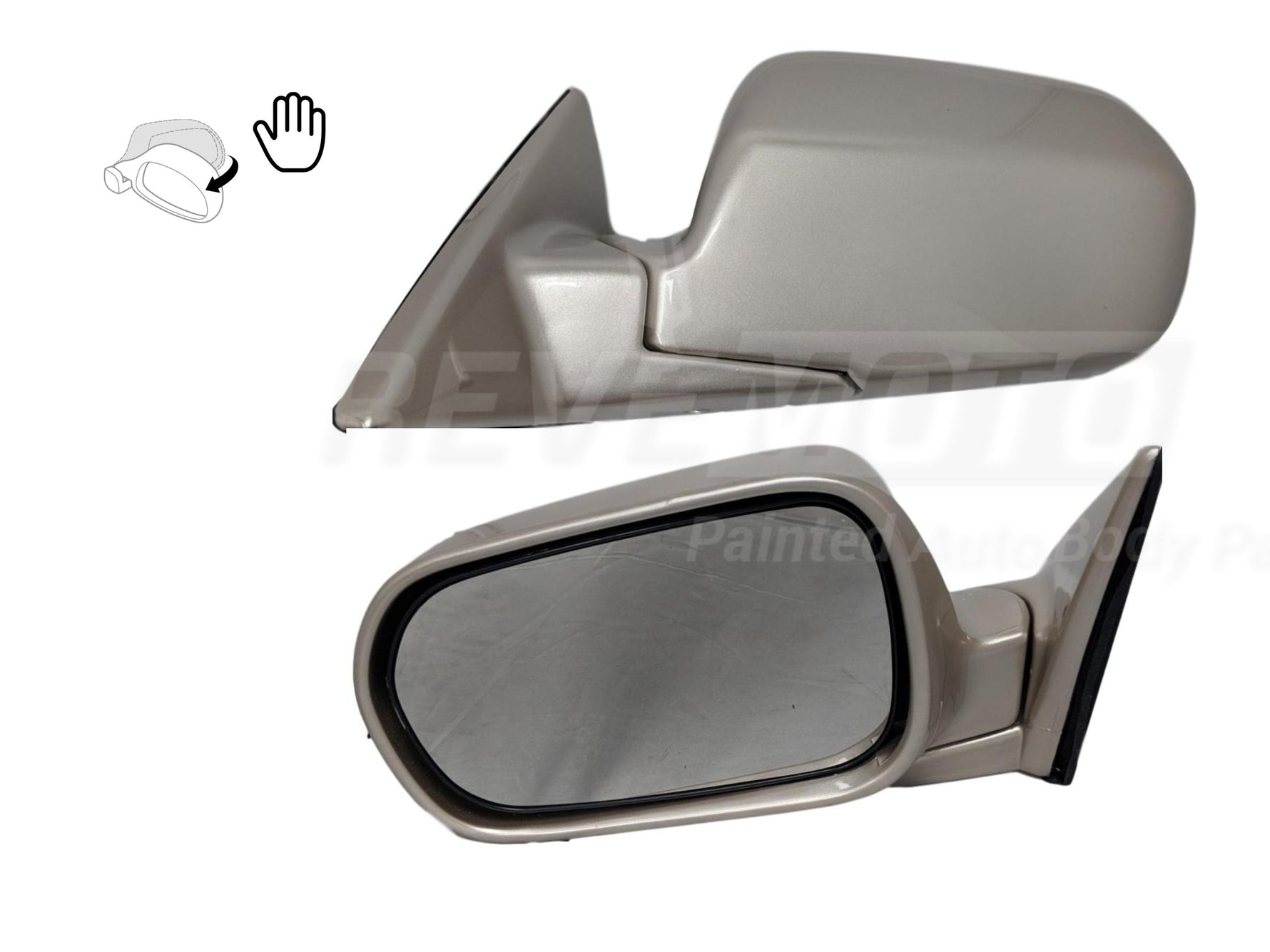 2002 Honda Accord Side View Mirror Painted (Sedan | Manual Folding)