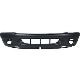 2001-2004 Dodge Dakota Front Bumper (1-Piece Design; w/ Fog Light Holes; All Smooth) - CH1000309