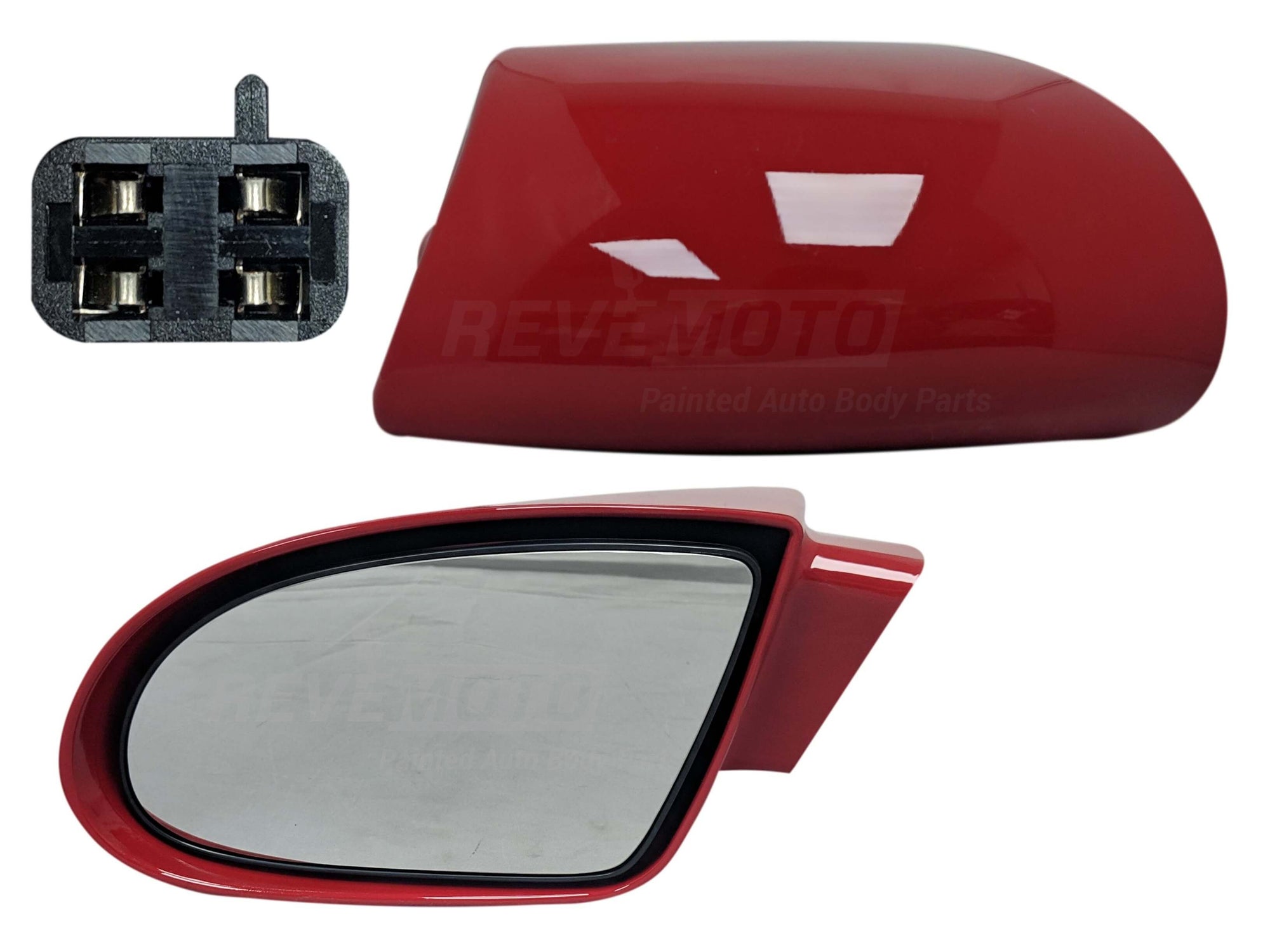 2001 Chevrolet Camaro Driver Side View Mirror, Power Remote, Painted Bright Red (WA8774) 10279332