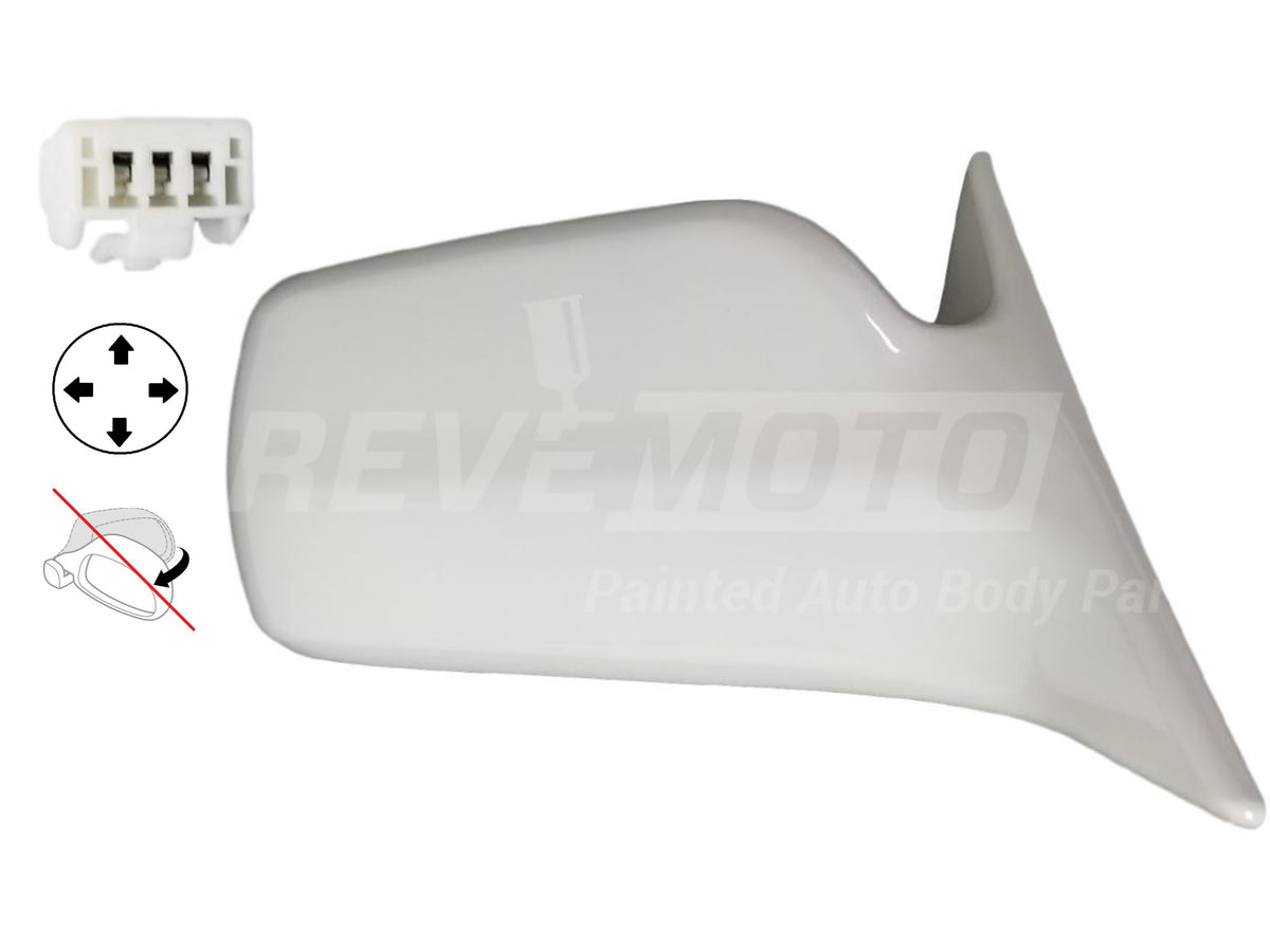 2001_Toyota_Avalon_Passenger Side View Mirror; XL,XLS; Power; Non-Heated; Non-Folding; wo Memory Painted_Diamond_White_Pearl_51_87910AC011C0
