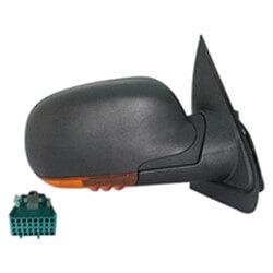2002-2003 Chevrolet Trailblazer Passenger Side Power Door Mirror w Heated Glass w Turn Signal; Manual Foldaway_GM1321351