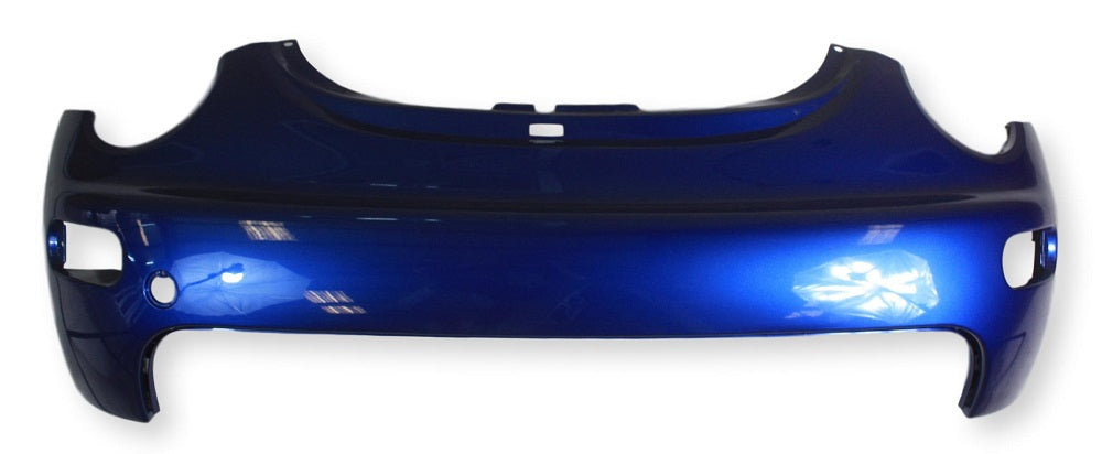 2002-2005 Volkswagen Beetle Front Bumper Painted Blue Lagoon Metallic (5Z), w/o Head Light Washer Holes