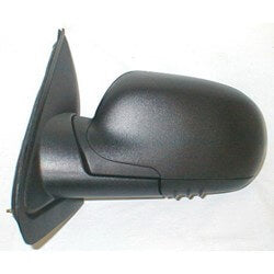 2002-2009 Chevrolet Trailblazer Driver Side Power Door Mirror w Heated Glass wo Turn Signal Light Manual Folding Black_GM1320265