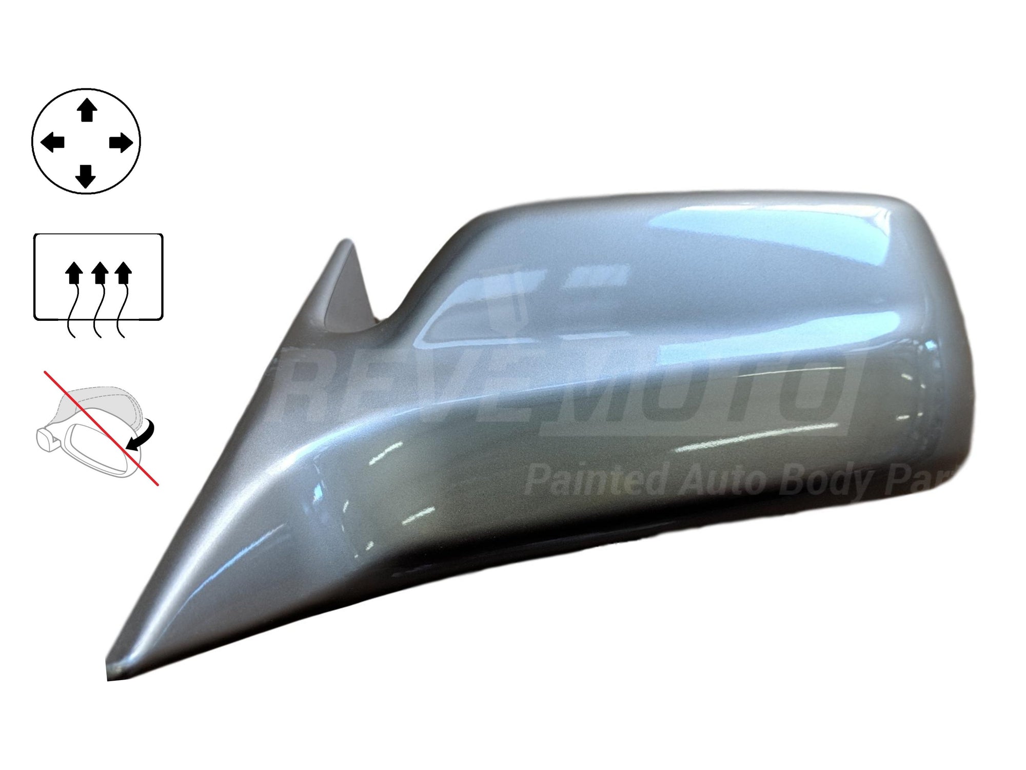 2001_Toyota_Avalon_Driver-side View Mirror; XL;XLS; Power; Heated; Non-Folding; wo Memory Painted_Desert_Sand_Mica_4Q2_ 87940AC020C0