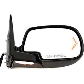 2003-2007 GMC Yukon Side View Mirror (Heated; w/ Turn Signal Light; Passenger-Side) - GM1321373