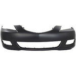 2004-2006 Mazda 3 Front Bumper; Standard Type; Sedan; w/ Fog Lamp Holes; MA1000196; BNYP5003XEBB