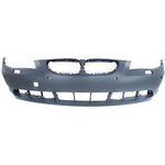 2004-2007 BMW 5Series Front Bumper; w/o M-Pkg; Sedan/Wagon; w/ Park Assist; w/ Park Distance Control Sensor Holes; BM1000153; 51117111740