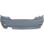 2004-2007 BMW 5Series Rear Bumper; w/o M-Pkg; Sedan; w/ Park Assist Sensor Holes; BM1100139; 51127077940