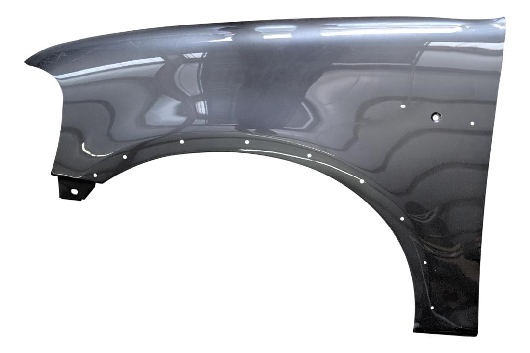 2004 Ford F150 Heritage Fender Painted Left, Driver-Side, With Molding Holes Dark Shadow Gray Metallic (CX) 2L3Z16006AA FO1240192 
