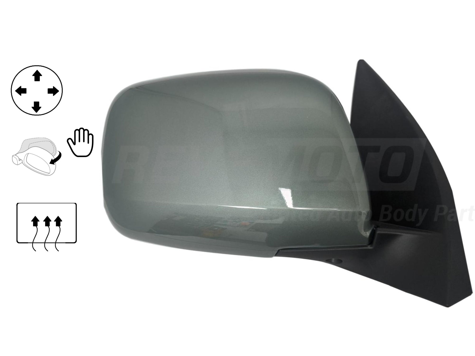 2007 Toyota Highlander : Side View Mirror Painted