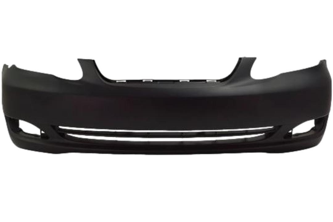 2005-2008 Toyota Corolla Front Bumper Painted WITHOUT: Spoiler Holes