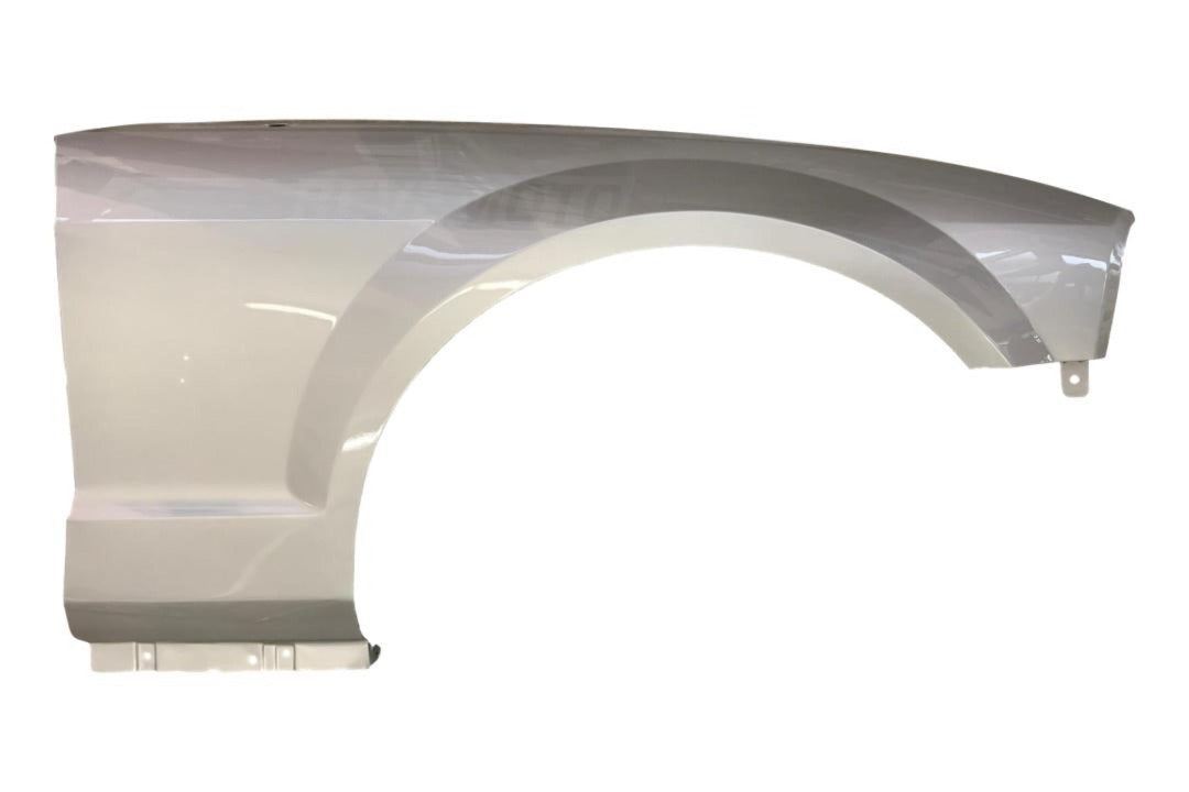 2005-2009 Ford Mustang Fender Painted Right Passenger Side Satin Silver Metallic (TL) BaseGT Models WITH Emblem Hole Pony Package Bullitt and California Package 5R3Z16005BA FO1241246