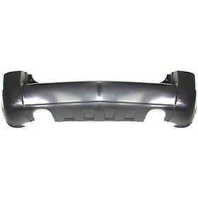2005-2009 Hyundai Tucson Rear Bumper (2.7L Eng; w/ Dual Exhaust Holes; w/o Sensor Holes; w/o Garnish; w/o cladding) HY1100145