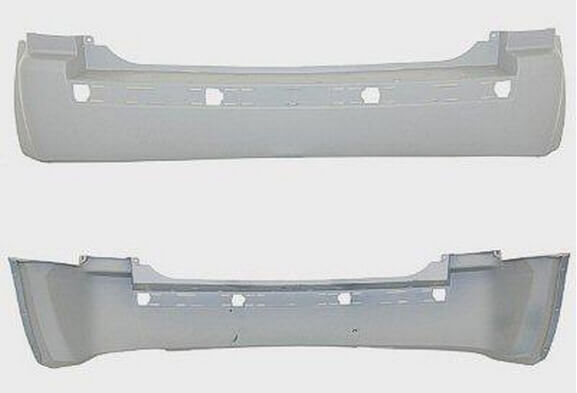 2005-2010 Jeep Grand Cherokee Rear Bumper (Except SRT-8 Models: w/o Tow Hook Hole; w/ Park Assist Sensor Holes) - CH1100401