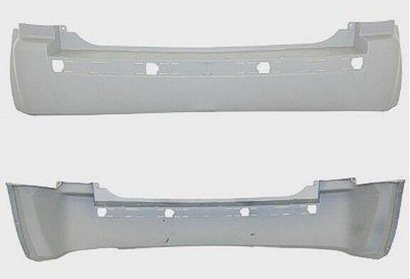 2005-2010 Jeep Grand Cherokee Rear Bumper (Except SRT-8 Models: w/o Tow Hook Hole; w/ Park Assist Sensor Holes) - CH1100401