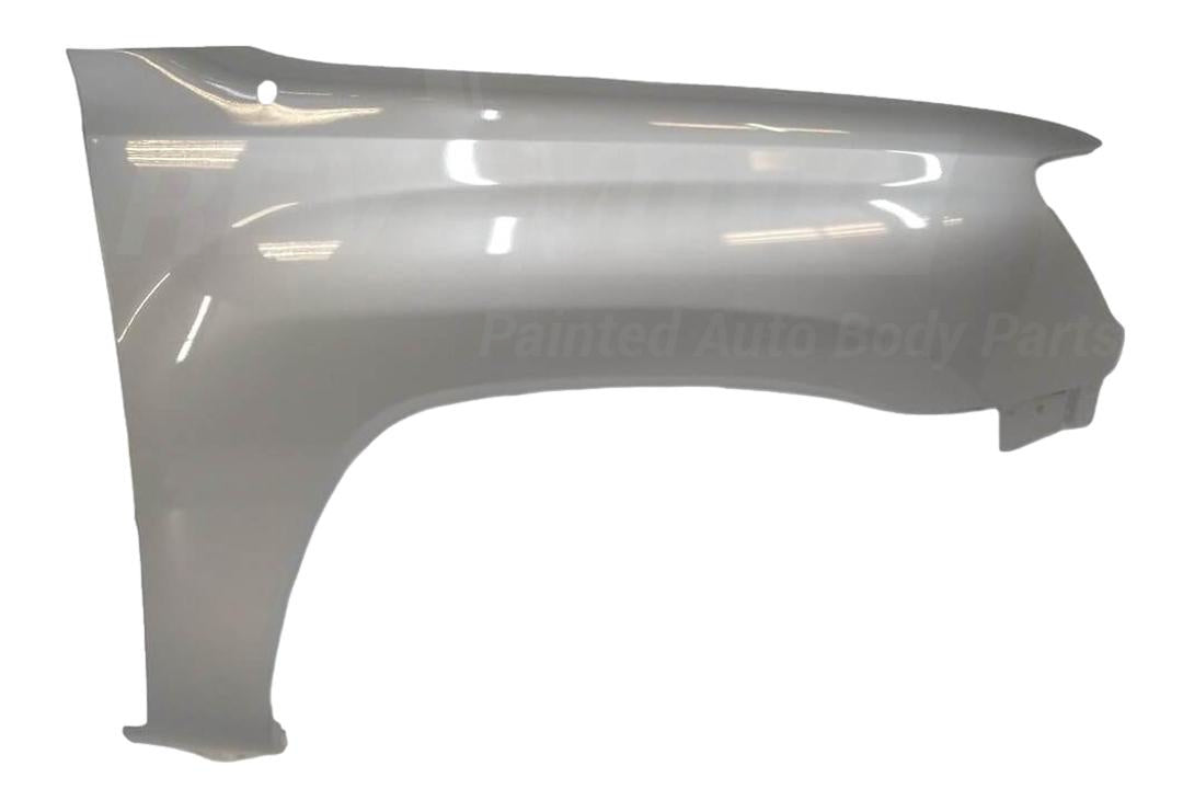 2005-2015 Toyota Tacoma Passenger Side Fender Without Flare Holes Painted Silver Streak Mica (1E7) 5381104090 ReveMoto Painted Auto Parts Replacement 