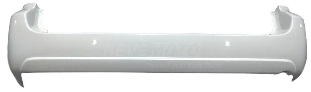 2004 Toyota Sienna Rear Bumper Cover, With Park Assist Sensor Holes, Painted White Pearl (51)