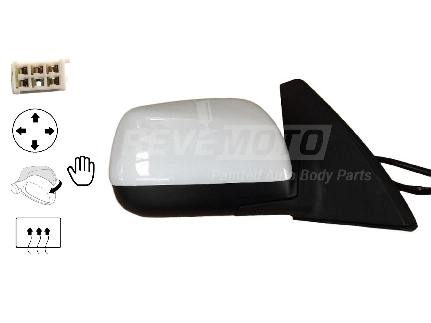 2003 Toyota RAV4 Side View Mirror Painted