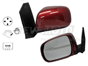 2005_Toyota_Sienna_Driver_Side_View_Mirror_Power_Manual_Folding_Heated_wo_Auto_Dimming_Painted_Salsa_Red_Pearl_3Q3_87940AE020