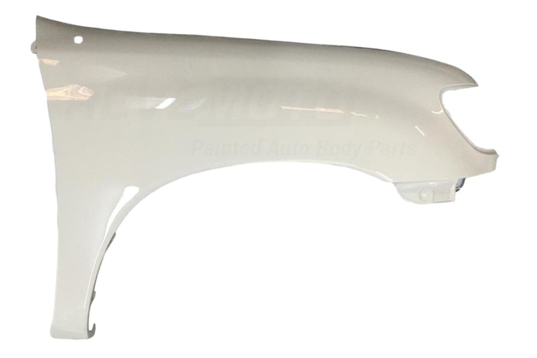 2000-2006 Toyota Tundra Fender Painted Natural White (56) WITHOUT Wheel Flares, Double Cab Right, Passenger-Side 538010C031 