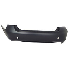 2006-2006 Lexus GS300 Rear Bumper; w/o Park Assist Sensor Holes; Prime w/ Textured Lower Area Between Exhaust Cutouts; LX1100125; 5215930934
