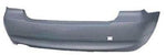 2006-2008 BMW 3Series Rear Bumper; Sedan Gas ; w_o M-Package; w_o Park Assist Sensor Holes; w_o Park Distance Cover Sensor Holes; w_o Turbo (07-08); Left Side exhaust Cutout; Except 335 Series; BM1100164; 51127141053