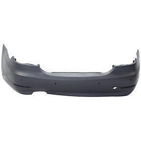 2006-2010 BMW 5Series Rear Bumper; w/o M-Pkg; Sedan; w/ Park Assist Sensor Holes; BM1100181; 51127178184