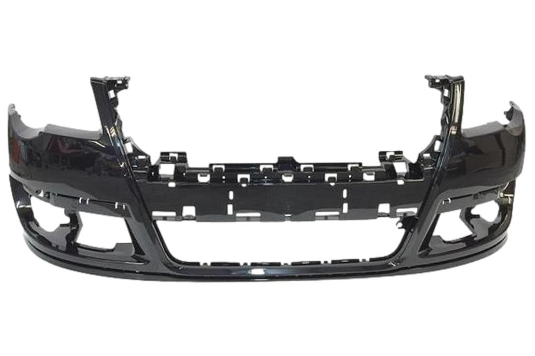 2006-2010 Volkswagen Passat Front Bumper Painted (OEM | WITHOUT: Park Assist Sensor Holes)_Deep_Black_Pearl_LC9X_ 3C0807217DGRU_ VW1000165