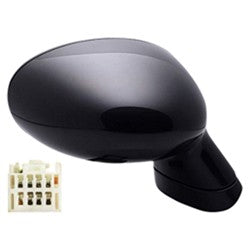 2006-2015 Mazda MX-5 Miata Mirror (Passenger Side); Power; Manual Folding; Non-Heated; MA1321165; NE5169120KPZ ReveMoto Painted Auto Parts Replacement 