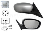 2006 Chrysler 300 Painted Passenger Side Front View Mirror, Bright Silver Metallic (PS2), Power, Heated, Manual Folding_1BY421XRAB