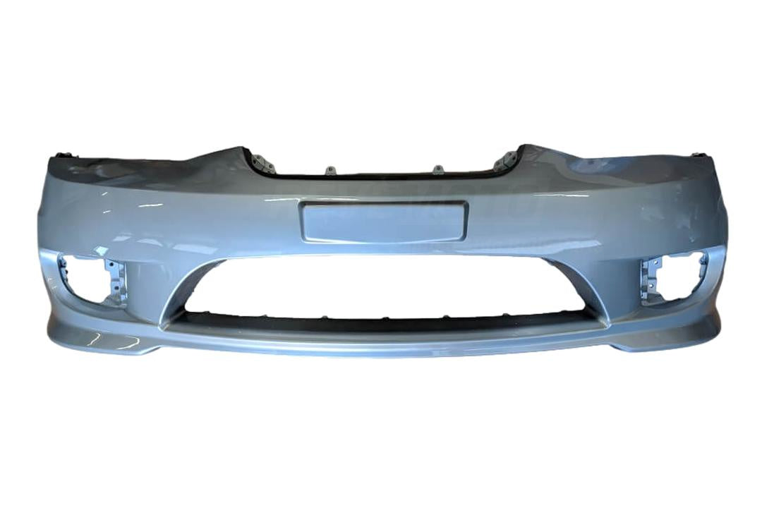 2005-2006 Hyundai Tiburon Front Bumper, With Foglight Holes, Painted Sterling Silver Metallic (TW)
