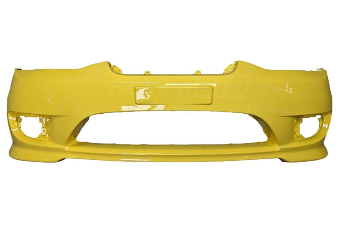 2005-2006 Hyundai Tiburon Front Bumper, With Foglight Holes, Painted Sunburst Yellow (YY)