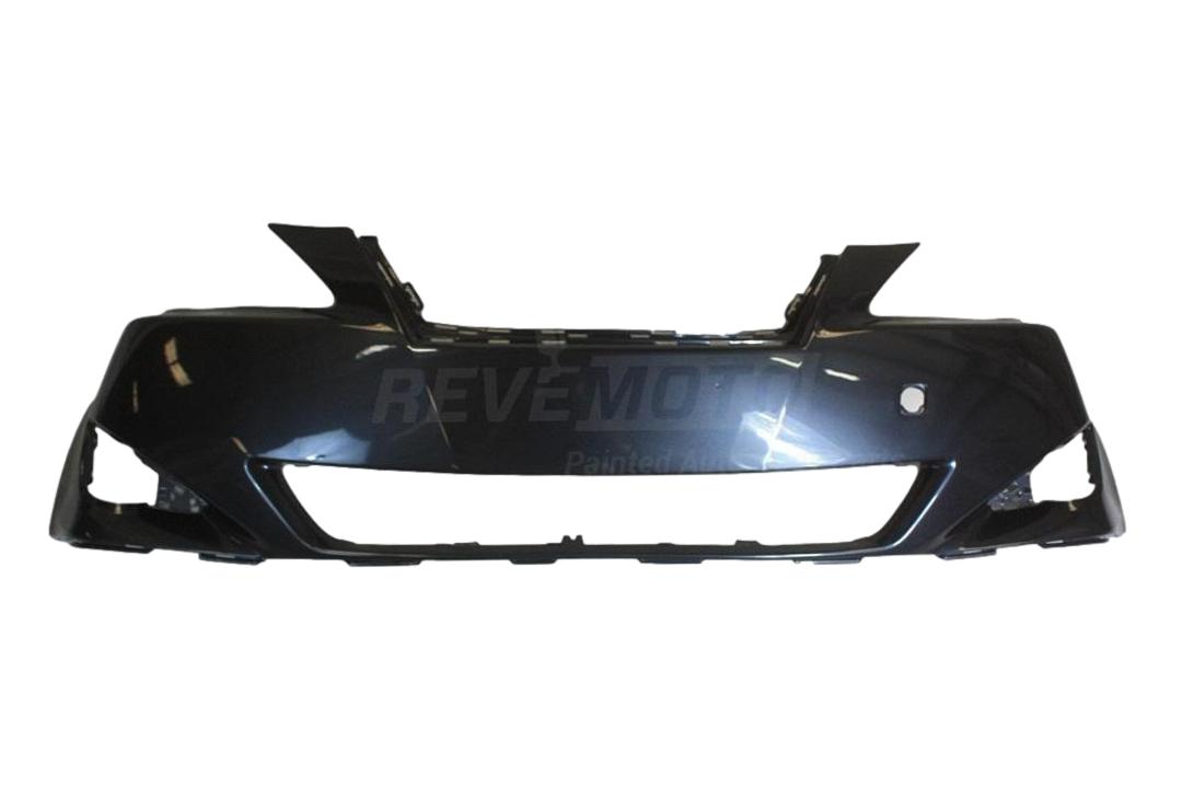 2006-2008 Lexus IS350 Front Bumper Painted_Dark_Gray_Mica_1G0_WITHOUT HL Washer Holes; Park Assist Sensor Holes; Pre-Collision_ 5211953925_ LX1000163