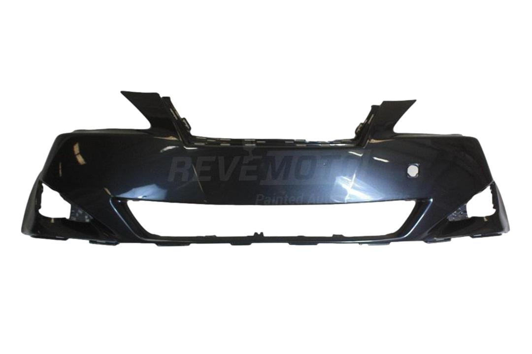 2006-2008 Lexus IS250 Front Bumper Painted_Dark_Gray_Mica_1G0_WITHOUT: HL Washer Holes, Park Assist Sensor Holes, Pre-Collision System_ 5211953925_ LX1000163