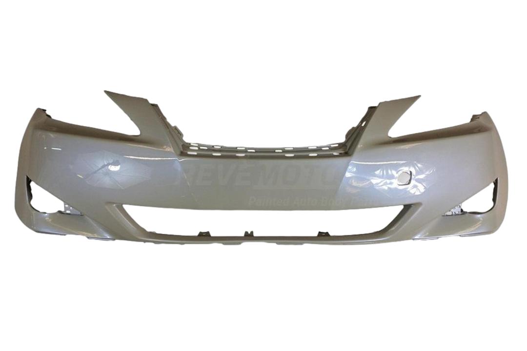 2006-2008 Lexus IS350 Front Bumper Painted_Glacier_Frost_Mica_74_WITHOUT HL Washer Holes; Park Assist Sensor Holes; Pre-Collision_ 5211953925_ LX1000163