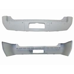 2007-2008 Chevrolet Suburban Rear Bumper Cover LTZ Model w Park Assist Sensor Holes_GM1100786