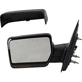 2007-2008 Ford F150 Driver Side Power Door Mirror (Heated; w- Turn Signal; w-o Puddle Lamp; w-o Dimming Function; Power; Manual Folding; Standard Square Head) FO1320333
