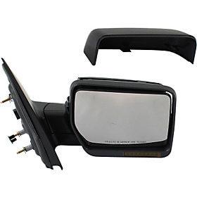 2007-2008 Ford F150 Passenger Side Power Door Mirror (Heated; w- Turn Signal; w-o Puddle Lamp; w-o Dimming Function; Power; Manual Folding; Standard Square Head) FO1321333