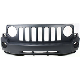 2007-2010 Jeep Patriot Front Bumper Painted Jeep Green Metallic (PGJ), w_o Tow Hook Holes