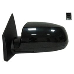2007-2010 Kia Rio Driver Side Power Door Mirror (Heated; w-Blue Glass; Power; Manual Folding) KI1320139